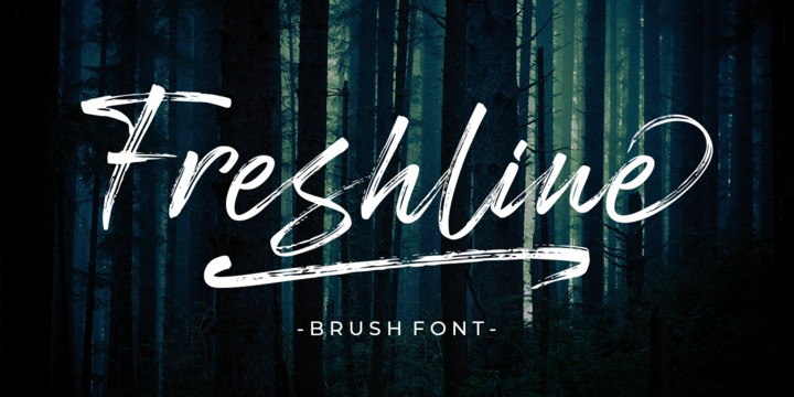 フォント Freshline