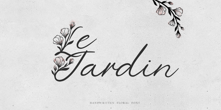 フォント Le Jardin