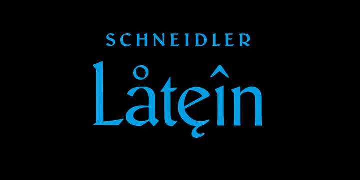 フォント Schneidler Latein