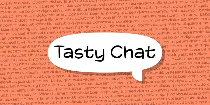 フォント Tasty Chat