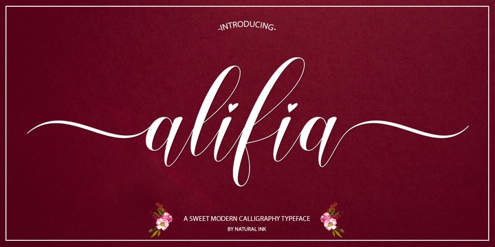 フォント Alifia