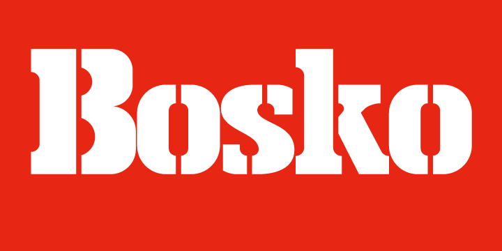 フォント Bosko