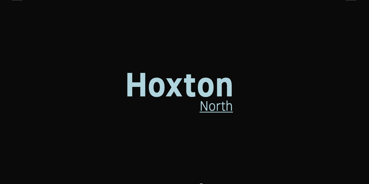 フォント Hoxton North