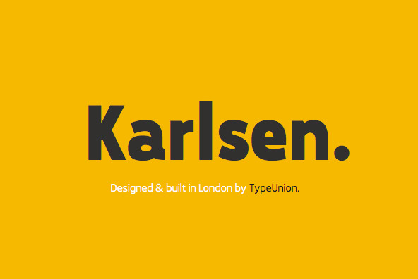 フォント Karlsen