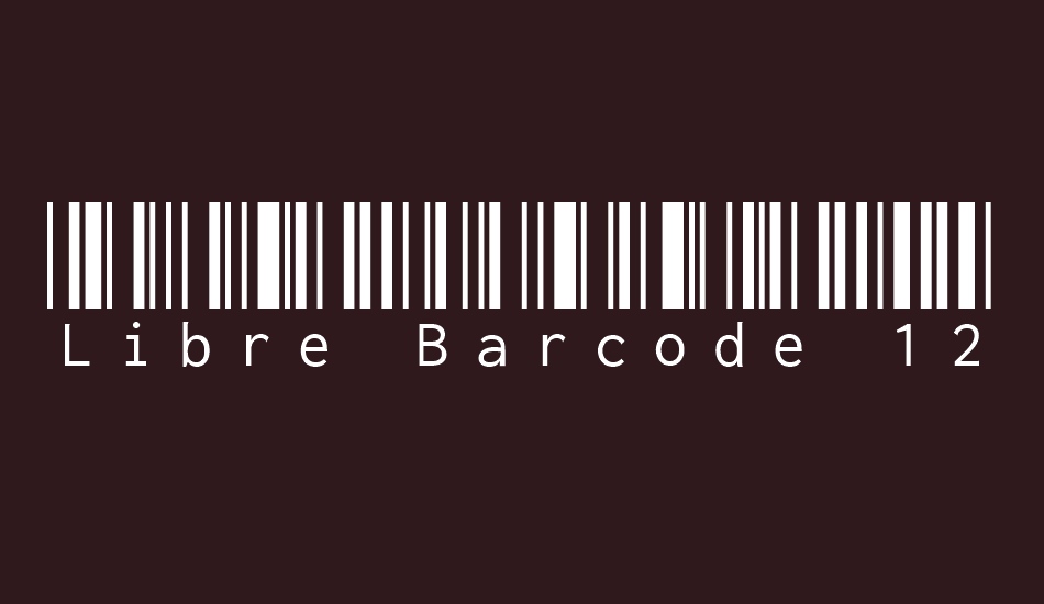 フォント Libre Barcode EAN13 Text