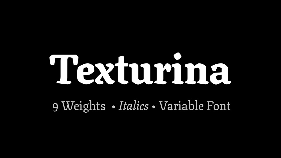 フォント Texturina