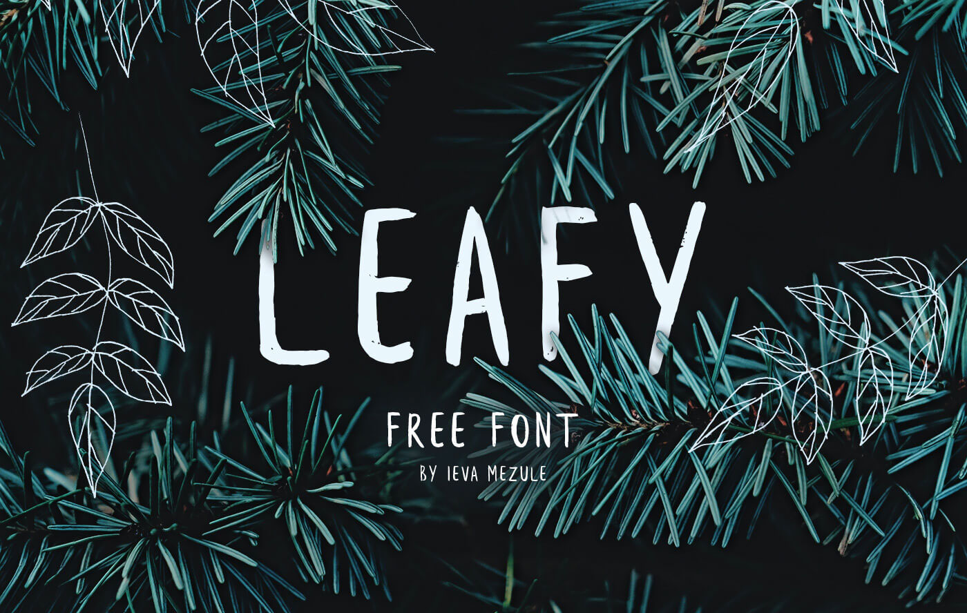 フォント Leafy