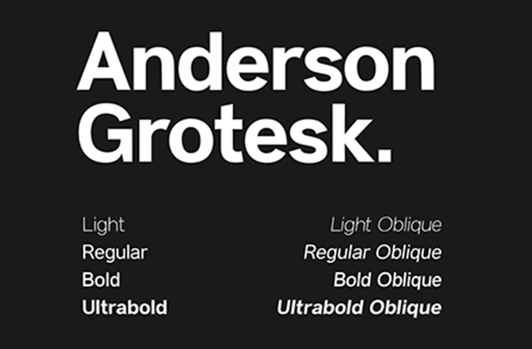 フォント Anderson Grotesk