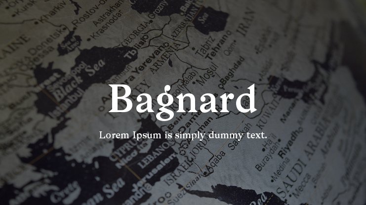フォント Bagnard