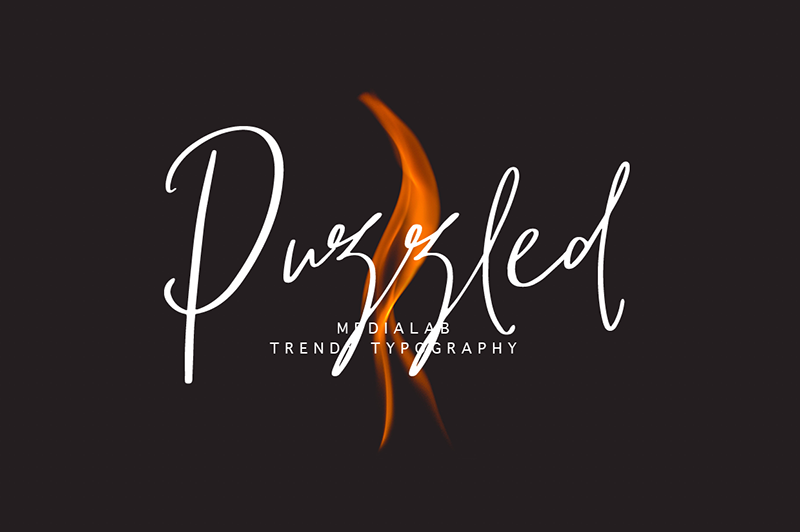 フォント Puzzled