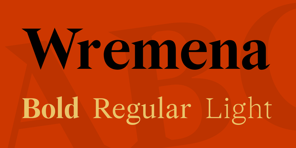 フォント Wremena