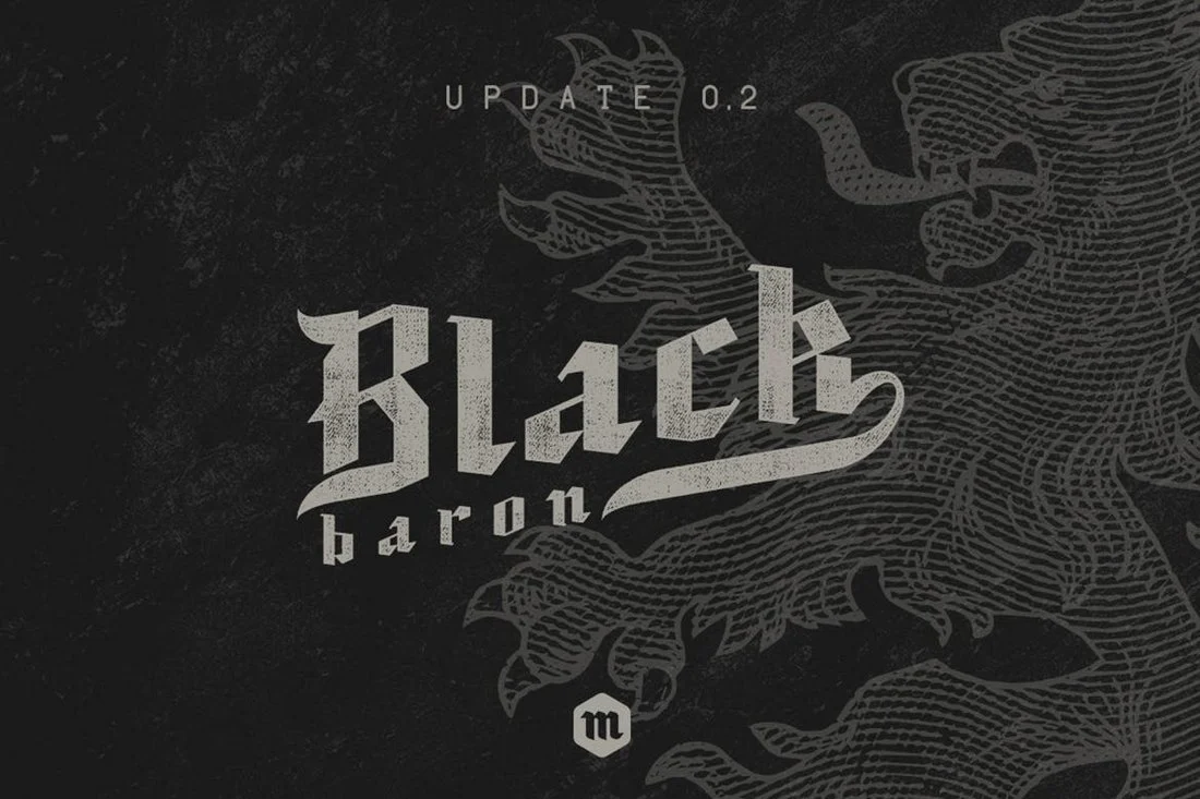 フォント Black Baron