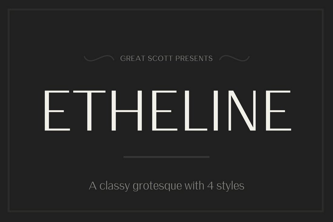 フォント Etheline