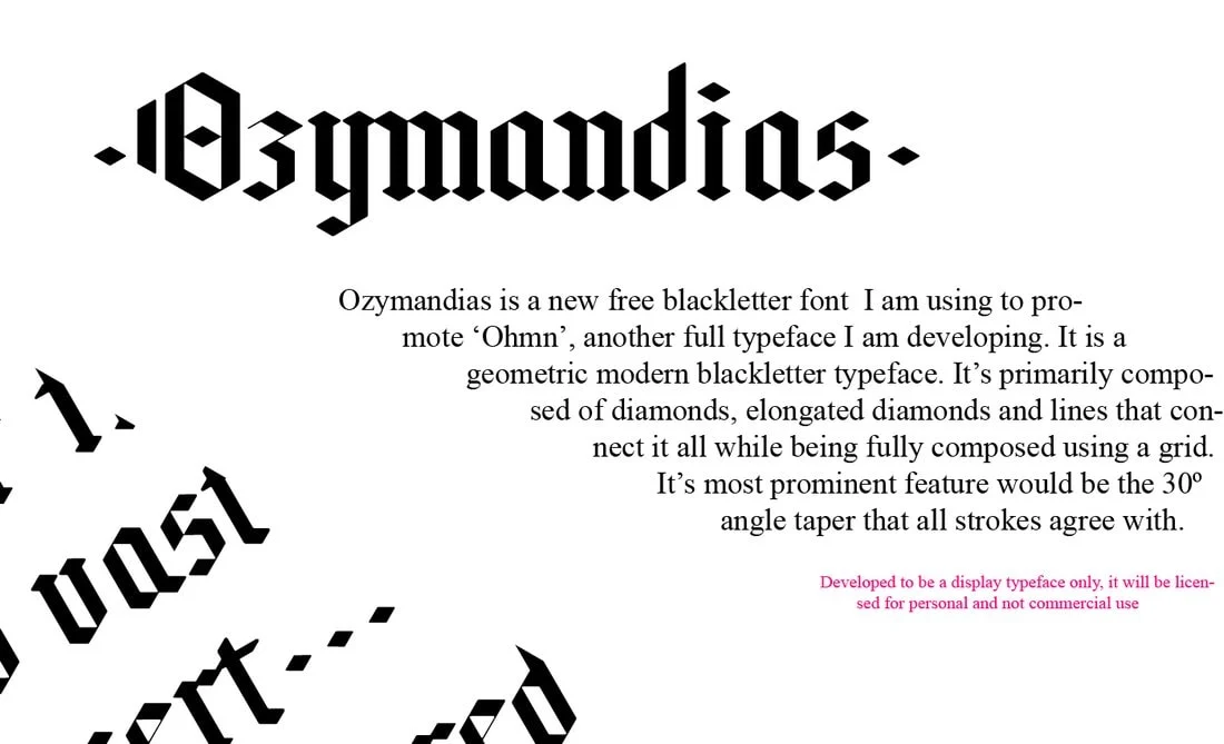 フォント Ozymandias