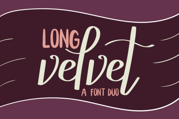フォント Long Velvet