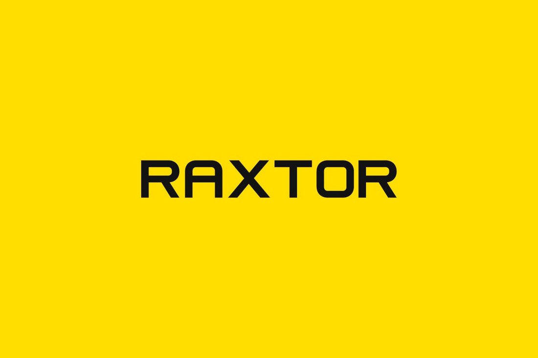 フォント Raxtor