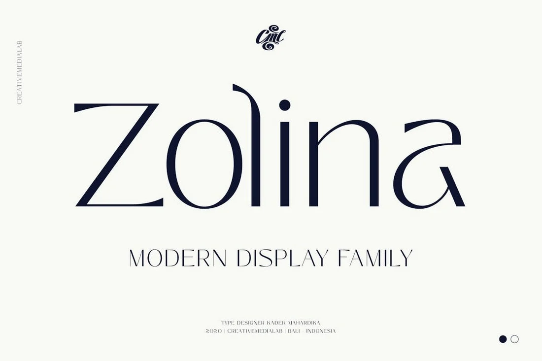 フォント Zolina
