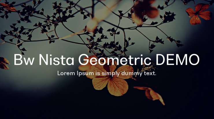 フォント Bw Nista Geometric