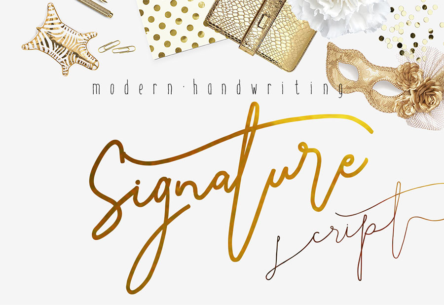 フォント Signature Script