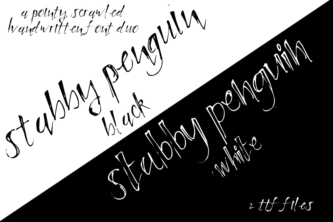 フォント Stabby Penguin