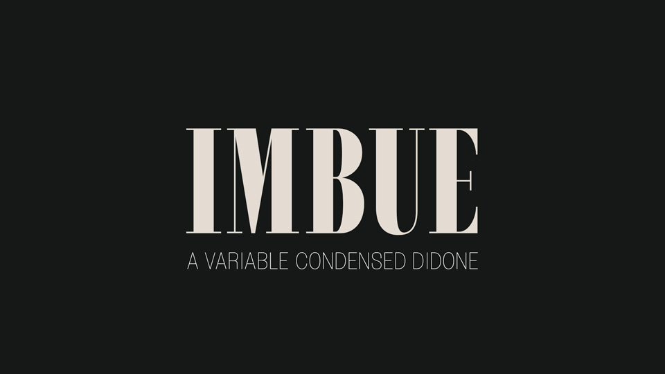 フォント Imbue
