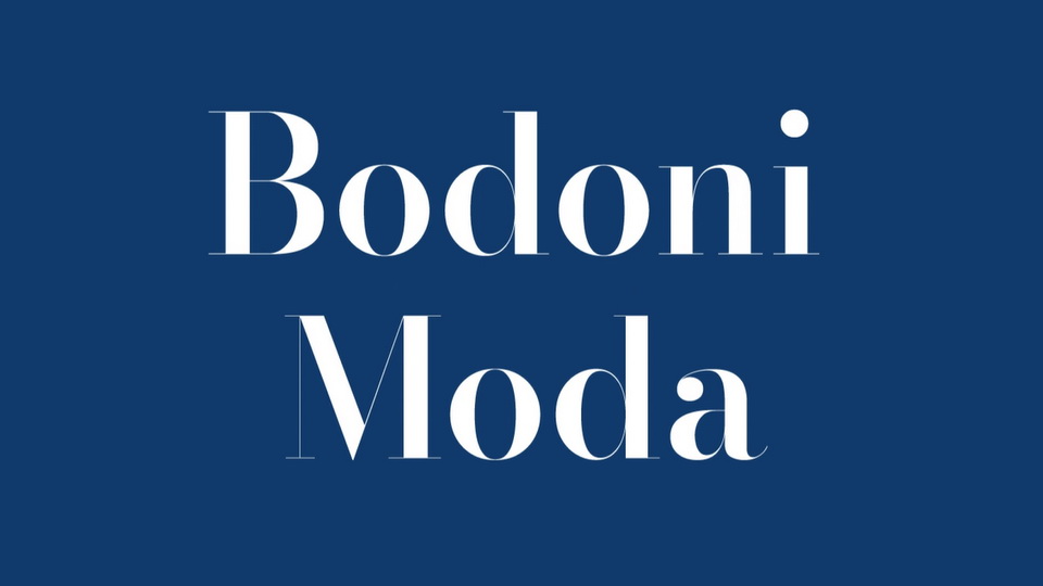 フォント Bodoni Moda