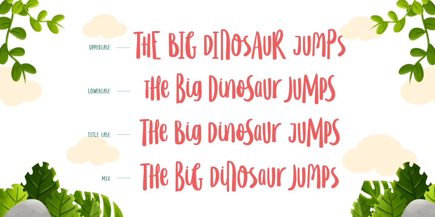 フォント LD Happy Saurus：ダウンロードしてWebサイトにインストール