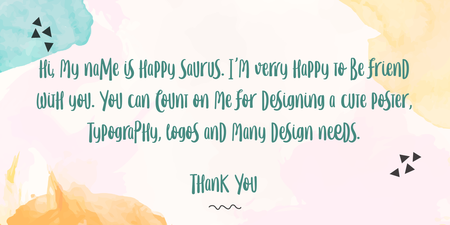 フォント LD Happy Saurus：ダウンロードしてWebサイトにインストール