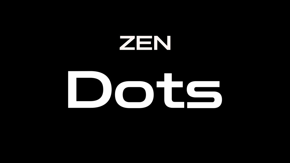 フォント Zen Dots