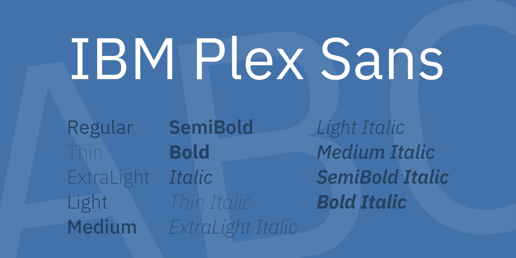 フォント IBM Plex Sans KR
