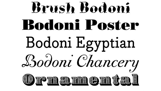 フォント Bodoni Brush