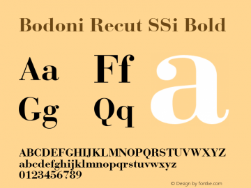 フォント Bodoni SSi