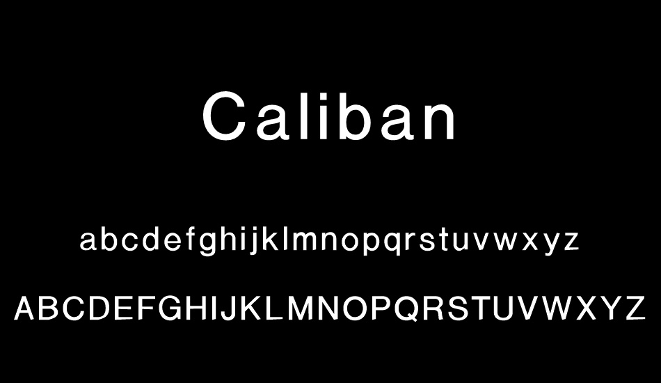 フォント Caliban
