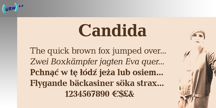 フォント Candida