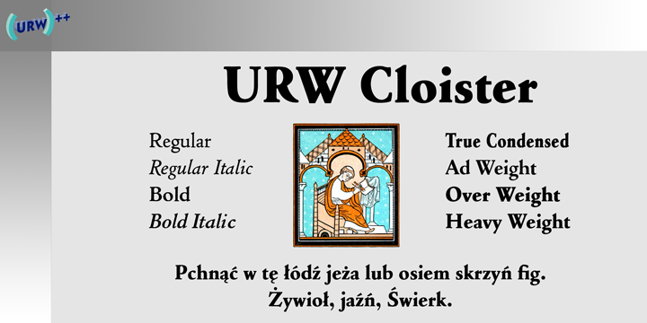 フォント Cloister