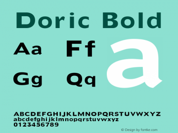 フォント Doric