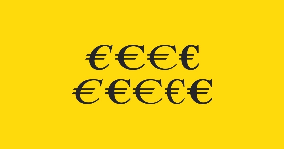 フォント Euro Serif