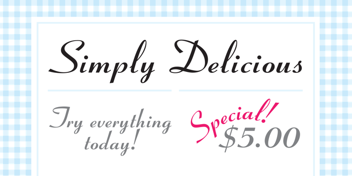 フォント Coronet