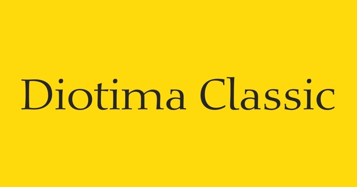 フォント Diotima