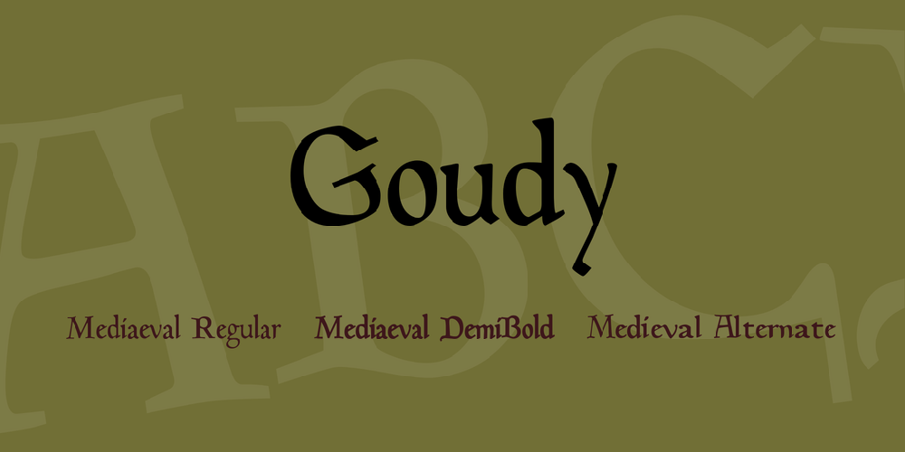 フォント Goudy