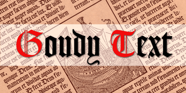 フォント Goudy Text