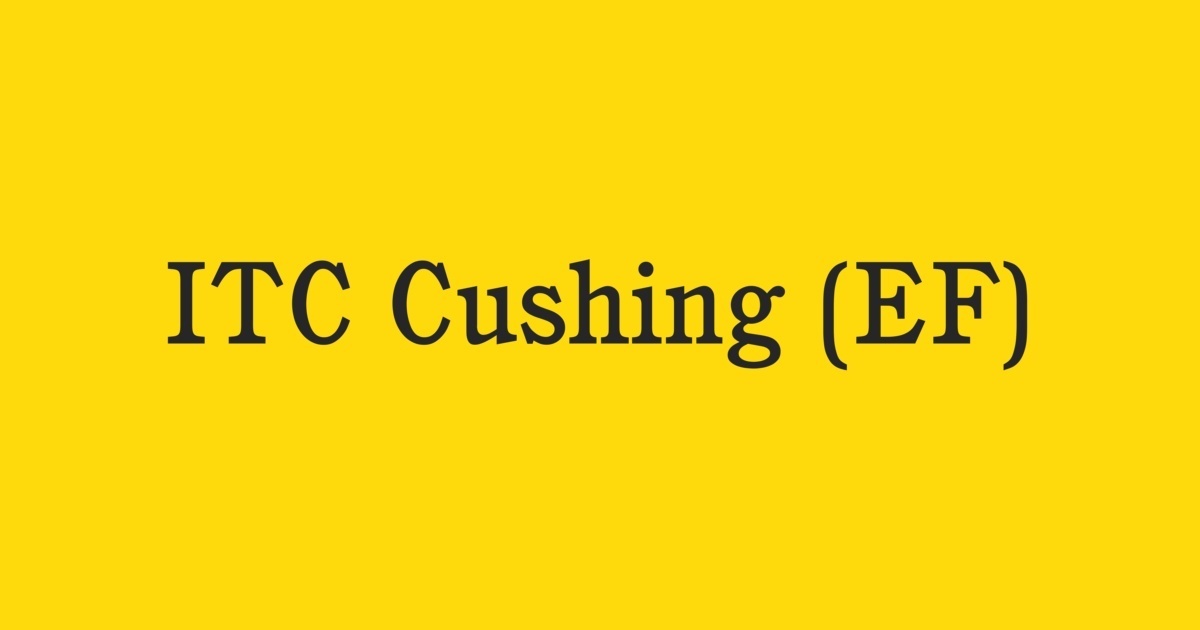 フォント ITC Cushing