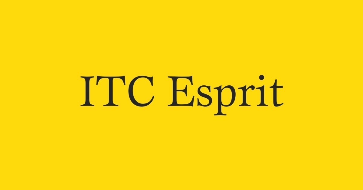 フォント ITC Esprit