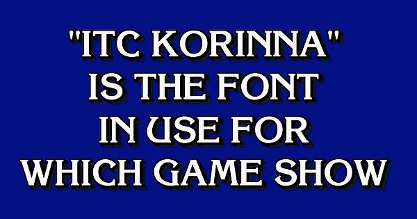 フォント ITC Korinna