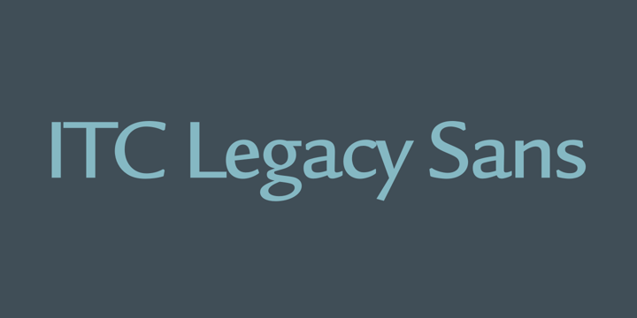 フォント ITC Legacy Sans