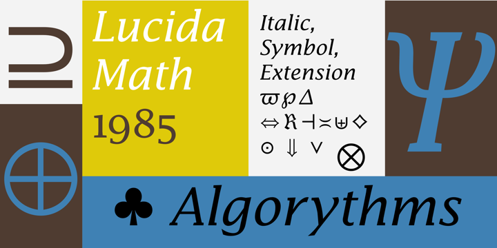 フォント Lucida Math