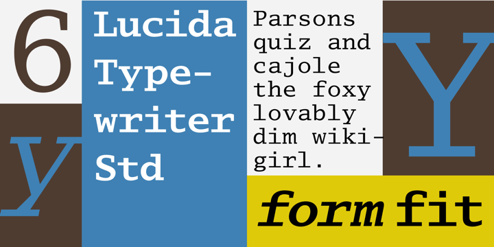 フォント Lucida Typewriter