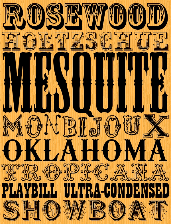 フォント Mesquite