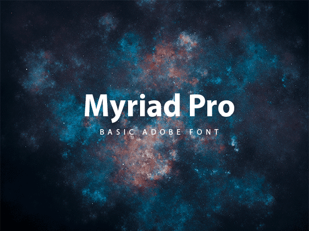 フォント Myriad
