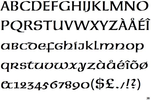 フォント Neue Hammer Unziale